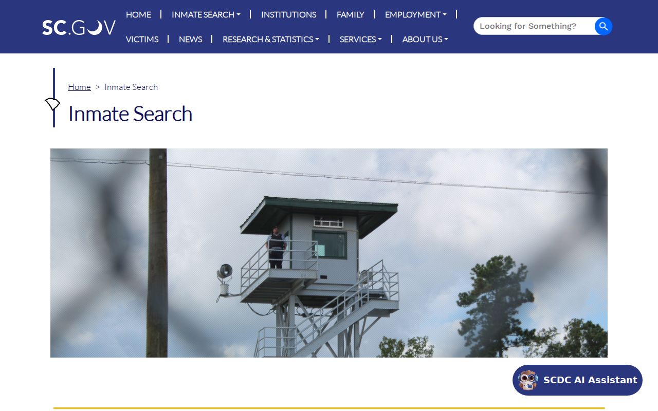 Allendale County arrest search SCDC inmate locator