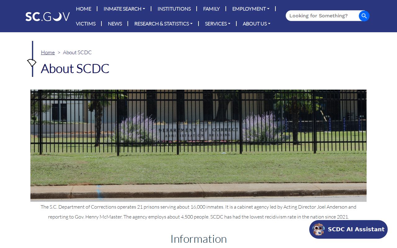 Allendale County arrest records South Carolina corrections overview